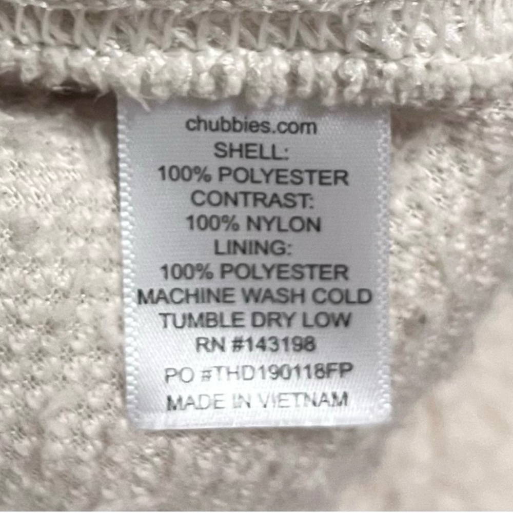 Men's Chubbies Cream Sherpa Hoodie - Picture 7 of 9